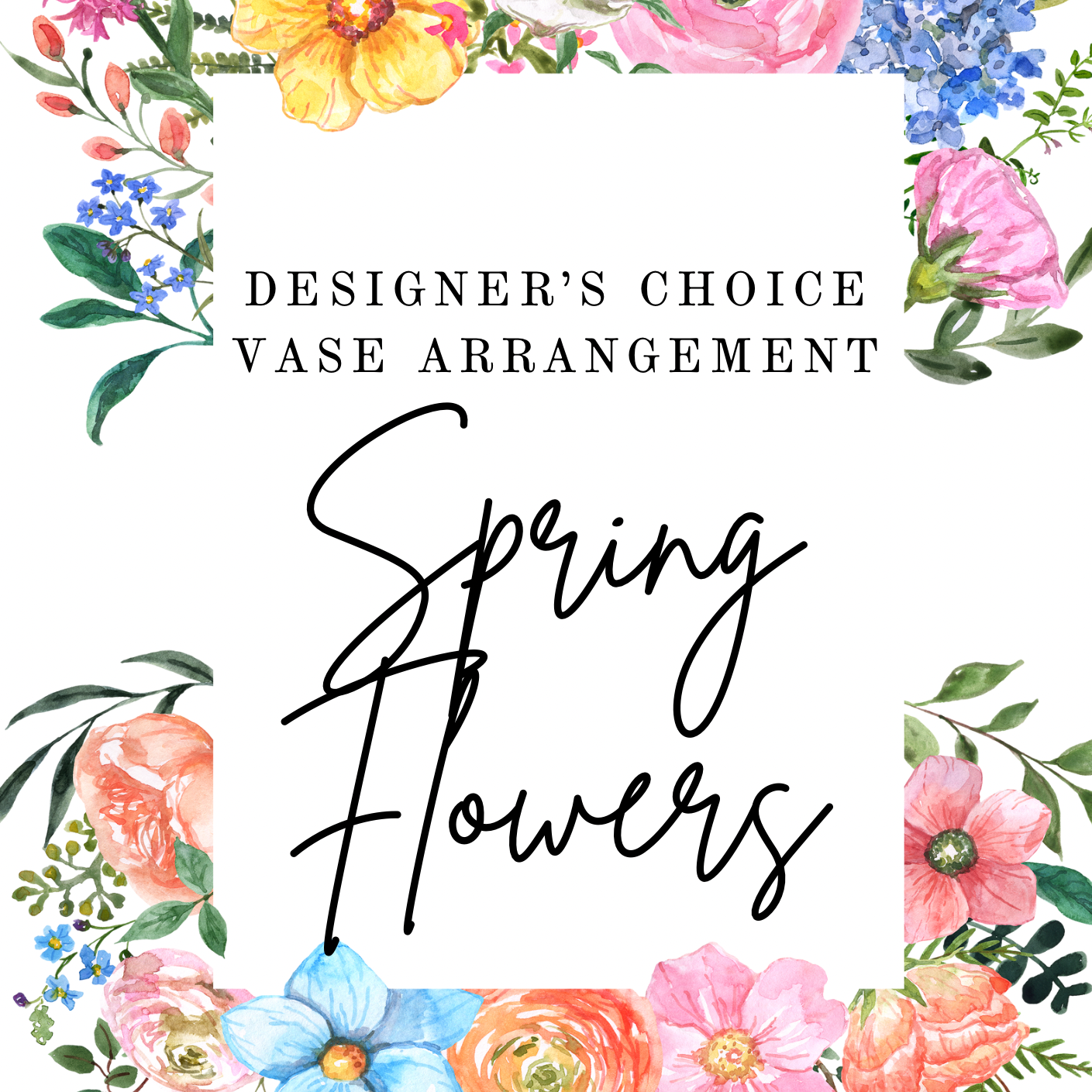 Designer's Choice Spring Vase