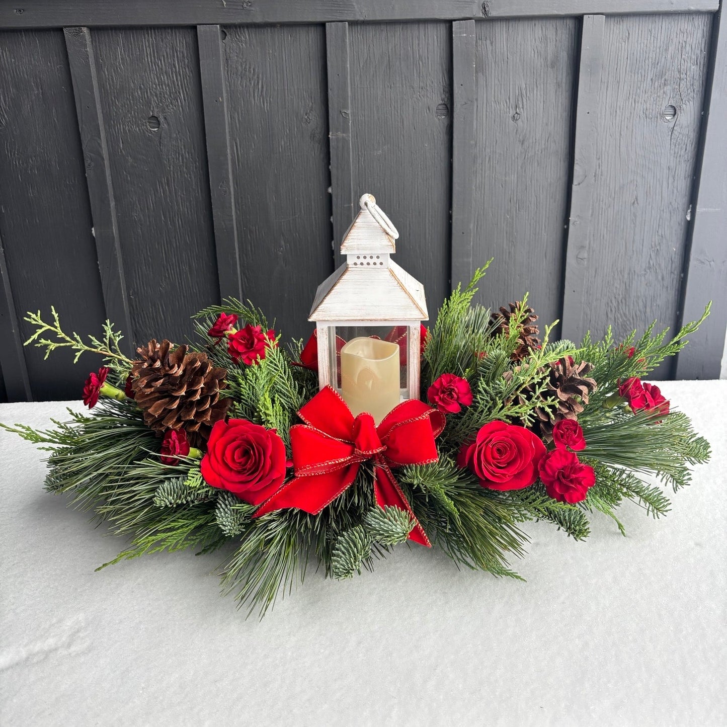 Holiday Lantern Centerpiece