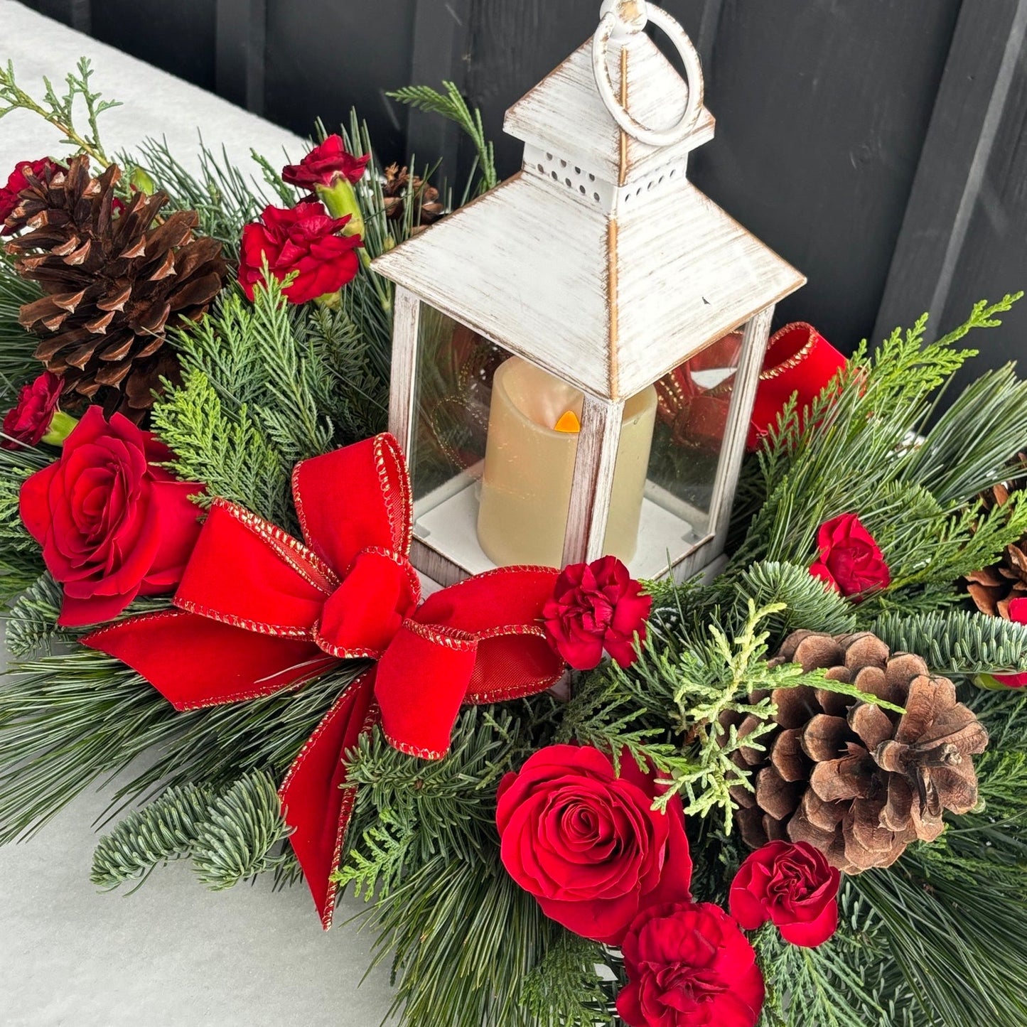 Holiday Lantern Centerpiece